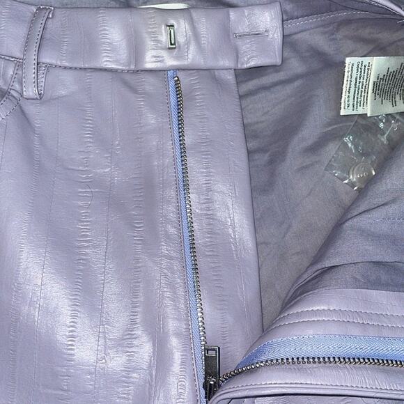 Rotate Birger Christiensen Faux Vegan Leather Pants Purple Size 6 New Y2K - Picture 4 of 10